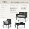 tectake® Rattan Gartenset Palese für 4 Personen Produktbild-Vorschau 5