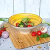 Wilmax Piatto fondo 22,5 cm 1100 ml Giallo Porcellana Anteprima dell’immagine prodotto 1