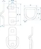 4x Zurrbügel Ladungssicherung mit 800kg Zugkraft, 58x60mm Produktbild-Vorschau 3