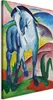 Italienischer Leinwand Leinwandbild - Blue Horse 80x120 cm Produktbild-Vorschau 1