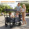 Sekey Bollerwagen Faltbar mit Dach Kinder Bollerwagen mit Produktbild-Vorschau 7