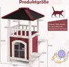 COSTWAY 2-stöckiges Katzenhaus mit Sprungplattformen, Produktbild-Vorschau 3