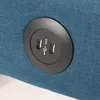 Canapé-lit en tissu avec prise USB et pieds en métal Design Voir les images du produit 5