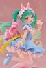 A figurine of Hatsune Miku in a fairy tale-themed outfit, holding a pink Rody toy. Produktbild-Vorschau
