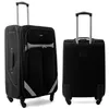 Two black suitcases shown from different angles against a white background. Podgląd zdjęcia produktu