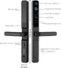 Diagram of a smart lock with labels pointing to different features. Náhled obrázku produktu