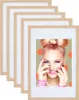 3er 5er Set Holz Bilderrahmen Lifestyle Plexi Foto Rahmen Produktbild-Vorschau 1