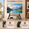 Soporte de TV WISFOR, altura ajustable, con ruedas, base Vista previa de la imagen del producto 6