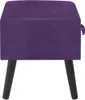 Nachttisch Dunkelviolett 40 x 35 x 40 Samt , Nachttische & Produktbild-Vorschau 5
