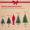 Creative Home Albero di Natale Artificiale 220 cm | Albero Anteprima dell’immagine prodotto 6