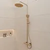 Colonne de douche Mécanique finition Or Doré Brossé - Voir les images du produit 2