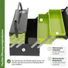 Werkzeugkiste 53x20x21cm 5 Fächer 22 L aus Stahl lackiert Produktbild-Vorschau 4