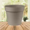 Central Garden Round Blumentopf in taupe in 40 cm Produktbild-Vorschau 1