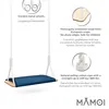 MAMOI® Altalena in legno con seduta in velluto, tavoletta Anteprima dell’immagine prodotto 3