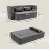 HOMCOM 2-Sitzer-Schlafsofa aus Schaumstoff mit breiten Produktbild-Vorschau 3
