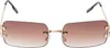 Damen Sonnenbrille rechteckig Designer 80er Modern Urlaub Produktbild-Vorschau 2