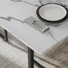 Esstisch Vicco Merido Schwarz/Marmor-Weiß 140 x 80 cm, Produktbild-Vorschau 4