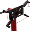A close-up view of a red and black motor stand with measurement annotations. Náhľad obrázku produktu