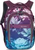 Bestway Schulrucksack blau lila Blütendruck Farbverlauf Produktbild-Vorschau 7