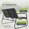 Juskys Gartenmöbelset Genua 4-tlg., Metall & Textil, ohne Produktbild-Vorschau 2