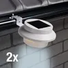 HI LED-Solar-Dachrinnen-Leuchten-Set 2 Stk. Weiß Produktbild-Vorschau 4