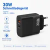 30W USB-C Ladegerät GaN mit 1m USB-C Ladekabel (20W) – Produktbild-Vorschau 4