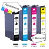 Four ink cartridges are lined up, with a promotional overlay in the bottom right corner. Produktbild-Vorschau