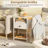 COSTWAY stolik nocny, stolik pomocniczy ze stacją ładującą, Podgląd zdjęcia produktu 5