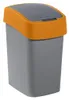 A gray and orange Curver Flip Bin 25L trash can is shown against a white background. Náhľad obrázku produktu