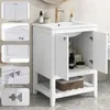 Abrihome 60cm Keramik Waschtisch mit Unterschrank, Produktbild-Vorschau 7