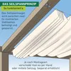 Seilspann-Sonnensegel + Montageset 270x140cm, cremeweiß Produktbild-Vorschau 9