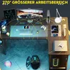 Mesa de escritorio GTPLAYER, mesa para juegos con Vista previa de la imagen del producto 5