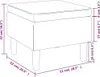 The Living Store Hocker mit Holzbeinen Dunkelgrau Samt Produktbild-Vorschau 6