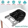 UISEBRT Noir Siège de table Pliable Siège bébé Chaise haute Voir les images du produit 5