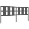 The Living Store Bett-Kopfteil Grau 205,5x4x100 cm Produktbild-Vorschau 2