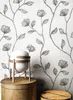 NEWROOM Tapete Grau Vliestapete Blumen - Vintage Floral Produktbild-Vorschau 4