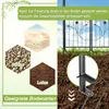 UISEBRT Zahradní oblouk s dveřmi Černý kovový oblouk Obruč Náhled obrázku produktu 5