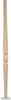 A single wooden baluster on a white background. Anteprima dell’immagine prodotto