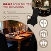 DETEX® 6x Housse de chaise anthracite tissu stretch opaque Voir les images du produit 3