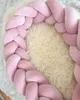 Bettschlange geflochten Velours 300 cm – Rosa | Produktbild-Vorschau 3