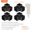 VEVOR Lot de 4 connecteurs de poteaux en plaques d'acier de Voir les images du produit 7
