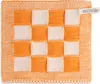 Knit Factory Topflappen Block - Ecru/Orange - 23x23 cm Produktbild-Vorschau 1