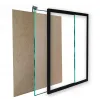 Cornice Italia 30×30 cm con vetro vero - nero (MDF, Anteprima dell’immagine prodotto 3