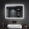 A modern bathroom with a sink and a large LED mirror. Náhľad obrázku produktu