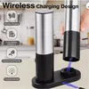 Elektrická sada mlýnků na sůl a pepř, dobíjecí mlýnek na Náhled obrázku produktu 4
