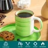 Tasses à café en faïence, vancasso Set de 6 tasses, 480ml Voir les images du produit 4