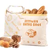 2X Bienenwachs Brotbeutel 43cm×34cm, wiederverwendbare Produktbild-Vorschau 1