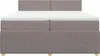 vidaXL Boxspringbett mit Matratze Taupe 200x200 cm Stoff Produktbild-Vorschau 6
