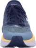 A front view of a blue Skechers athletic shoe. Produktbild-Vorschau