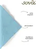 MANK Serviette in Hellblau aus Tissue 3-lagig, 33 x 33 cm, Produktbild-Vorschau 3